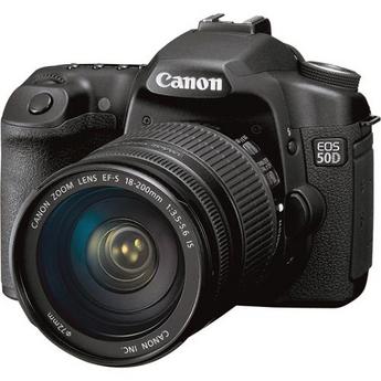Canon EOS 50D SLR Digital Camera Kit with Canon 18-200mm EF-S IS Lens