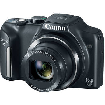 Canon Power Shot SX170 IS Point-and-Shoot Camera 