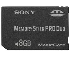 8GB Professional High-Speed Memory Stick PRO Duo
