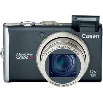 Canon PowerShot SX200 IS Digital Camera (Black) 