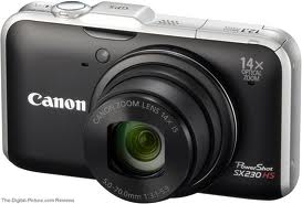 Canon Powershot SX230 HS Digital Camera 12.1 MP - Black