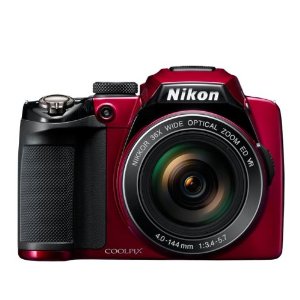 Nikon Coolpix P500 DigitalCamerawith12.1Megapixels, 36xOpticalZoom-Red