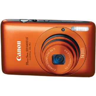 Canon PowerShot SD1400-IS, 14.1 Megapixel, 4x Optical/4x Digital Zoom, Digital Camera (Orange) 
