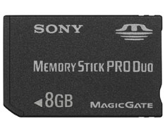 8GB Professional High-Speed Memory Stick PRO Duo