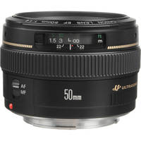 Canon EF 50mm f/1.4 USM Autofocus Lens