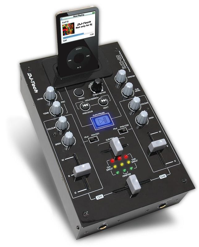 DJ-Tech IMX-10 2Ch / 5 input Dj Mixer with iPod Audio & Video