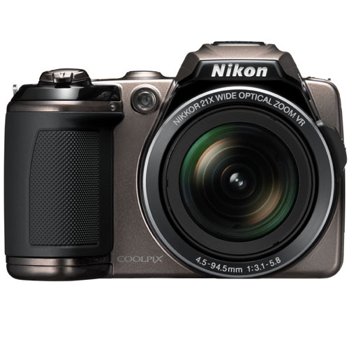 Nikon Coolpix L120 Digital Camera with 14.1 Megapixels, 21x Optical Zoom- Gold