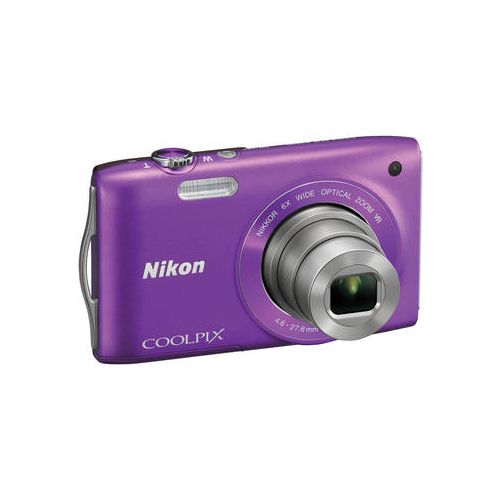 Nikon Coolpix S3300 16 Megapixel/6x Optical Zoom/720p HD (Purple)